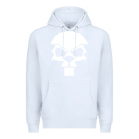 White crazy beaver skull Premium Hoodie - artisFamous