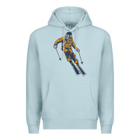 Blue Mist born to ski Premium Hoodie - artisFamous