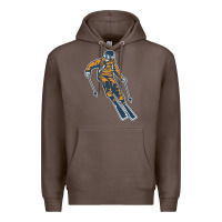 Coffee born to ski Premium Hoodie - artisFamous