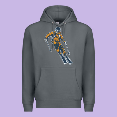 Born To Ski Premium Hoodie Designed By Artisfamous
