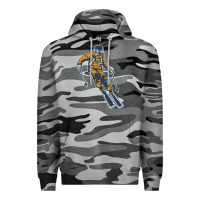Slate Camo born to ski Premium Hoodie - artisFamous
