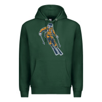 Sports Green born to ski Premium Hoodie - artisFamous