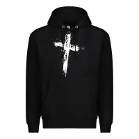 Black cross Premium Hoodie - artisFamous