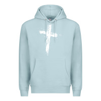 Blue Mist cross Premium Hoodie - artisFamous