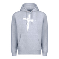 Heather Grey cross Premium Hoodie - artisFamous