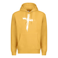 Mustard cross Premium Hoodie - artisFamous