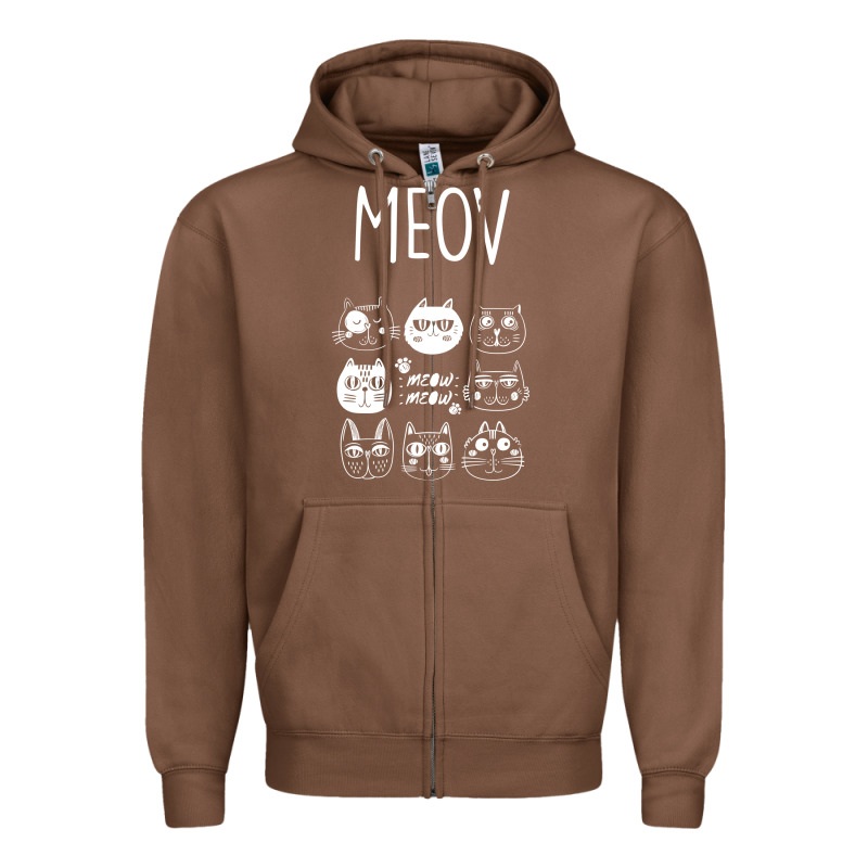 Meow Zipper Hoodie by Bettercallsaul | Teevron