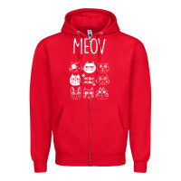 Red Meow Zipper Hoodie - Bettercallsaul