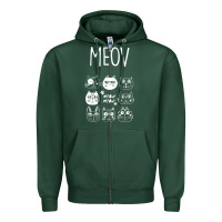 Sports Green Meow Zipper Hoodie - Bettercallsaul