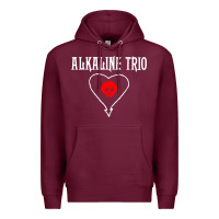 Burgundy alkaline music Premium Hoodie - artisFamous