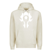 Oatmeal Heather horde symbol Premium Hoodie - artisFamous
