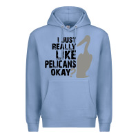 Colony Blue i just really like pelicans okay Premium Hoodie - artisFamous