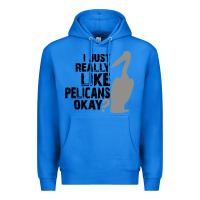 True Royal i just really like pelicans okay Premium Hoodie - artisFamous