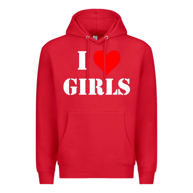 I Love Girls Premium Hoodie by artisFamous | Teevron