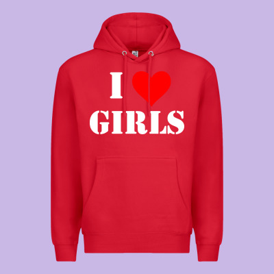 I Love Girls Premium Hoodie Designed By Artisfamous