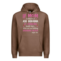 Chestnut if mom says no ask grandma if grandma says no Premium Hoodie - artisFamous