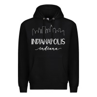 Black indiana Premium Hoodie - artisFamous