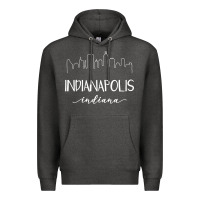 Charcoal Heather indiana Premium Hoodie - artisFamous