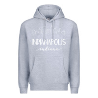 Heather Grey indiana Premium Hoodie - artisFamous