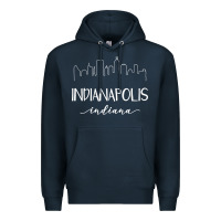 Navy indiana Premium Hoodie - artisFamous