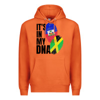 Carrot jamaican and haitian mix flag dna heritage Premium Hoodie - artisFamous
