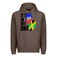 Coffee jamaican and haitian mix flag dna heritage Premium Hoodie - artisFamous
