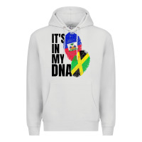 Dove Grey jamaican and haitian mix flag dna heritage Premium Hoodie - artisFamous