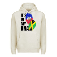 Oatmeal Heather jamaican and haitian mix flag dna heritage Premium Hoodie - artisFamous