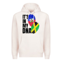 Pale Pink jamaican and haitian mix flag dna heritage Premium Hoodie - artisFamous