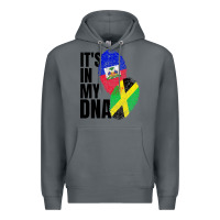 Rock jamaican and haitian mix flag dna heritage Premium Hoodie - artisFamous