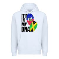 White jamaican and haitian mix flag dna heritage Premium Hoodie - artisFamous