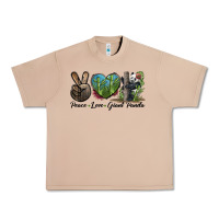 Burro Peace Love Giant Panda Urban Heavy Tee - LillyAllenDesigns