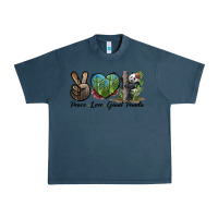 Midnight Navy Peace Love Giant Panda Urban Heavy Tee - LillyAllenDesigns