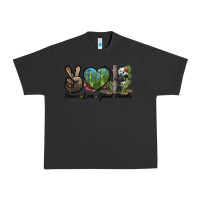 Pigment Black Peace Love Giant Panda Urban Heavy Tee - LillyAllenDesigns