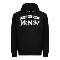 Black World's Best Mamaw Ever Premium Hoodie - artisFamous