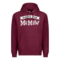 Burgundy World's Best Mamaw Ever Premium Hoodie - artisFamous