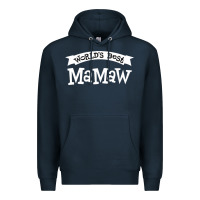 Navy World's Best Mamaw Ever Premium Hoodie - artisFamous