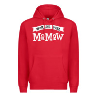 Red World's Best Mamaw Ever Premium Hoodie - artisFamous
