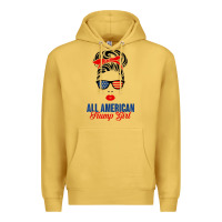 Antique Gold all american trump girl Premium Hoodie - artisFamous