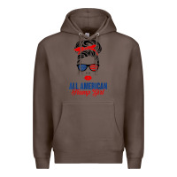 Coffee all american trump girl Premium Hoodie - artisFamous