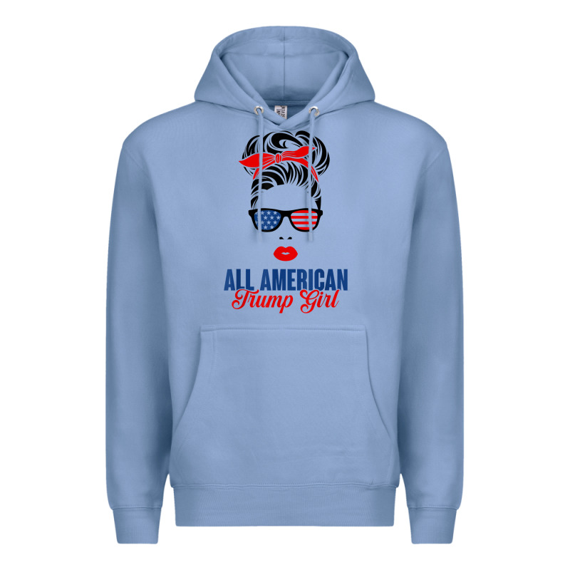 All American Trump Girl Premium Hoodie by artisFamous | Teevron