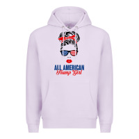 Lilac all american trump girl Premium Hoodie - artisFamous