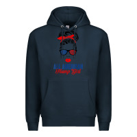 Navy all american trump girl Premium Hoodie - artisFamous