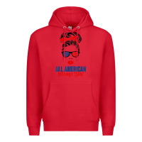 Red all american trump girl Premium Hoodie - artisFamous