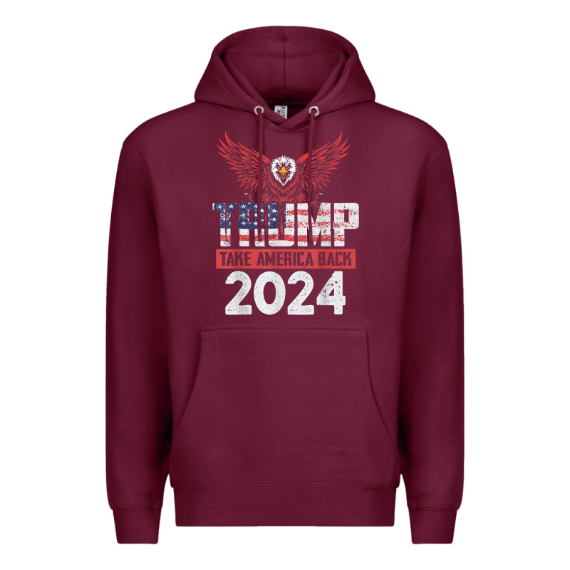 Trump 2024 Take America Back Premium Hoodie by artisFamous | Teevron