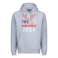 Heather Grey trump 2024 take america back Premium Hoodie - artisFamous