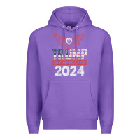 Purple trump 2024 take america back Premium Hoodie - artisFamous