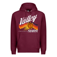 Burgundy the valley oop phoenix basketball retro sunset basketball t shirt Premium Hoodie - artisFamous