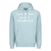 Blue Mist save a deer   hunt a pedophil Premium Hoodie - artisFamous