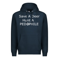 Navy save a deer   hunt a pedophil Premium Hoodie - artisFamous